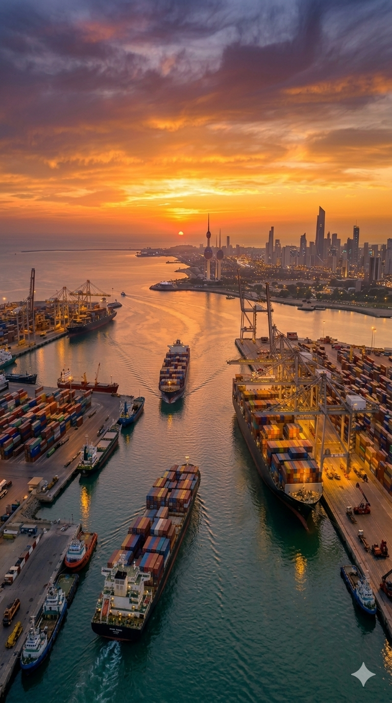 Container shipping port